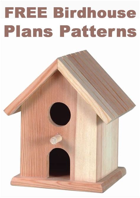 Diy Wood Working Projects Free Birdhouse Plans Patterns