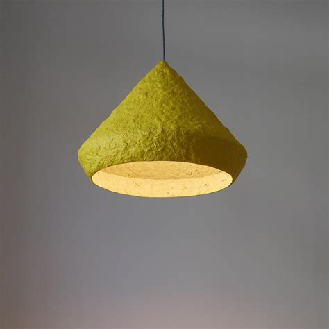 Paper Mache Lamp Mizuko Yellow Crea Re Com Eco Design By Crea Re St