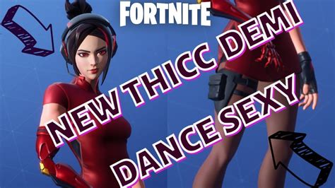 New Demi 💋 Thicc Sexy Short Dress 👗 Hot Dance Demi Season 9 Fortnite Youtube