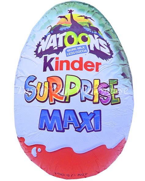 Kinder Surprise Maxi Egg Blue Natoons 100g Easter Egg Warehouse