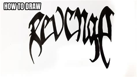 How To Draw Xxxtentacion Revenge Logo Easy Youtube