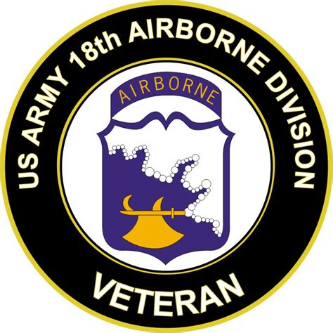 US Army Veteran Th Airborne Division Sticker Decal