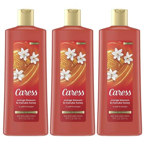 Pack Of 3 Caress Orange Blossom And Manuka Honey Uplift And Energize