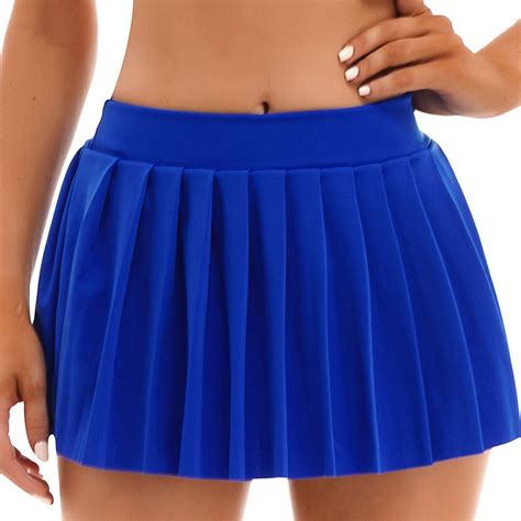 women short skirt sexy pleated mini skirt high waist a line flared uniform skirt ebay