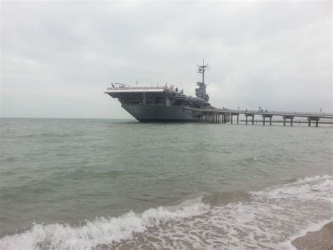 Corpus christi is very nice, but as the previous commenter mentioned its about a 4 hour drive from austin. USS Lexington anchored not far from the shoreline at ...