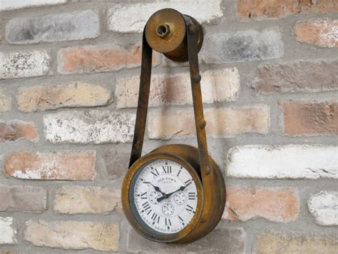 Industrial Belt Style Clock Copperwood Home