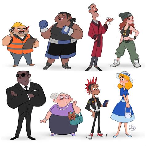 Random Characters 7 By Luigil Cartoon Character Design Character