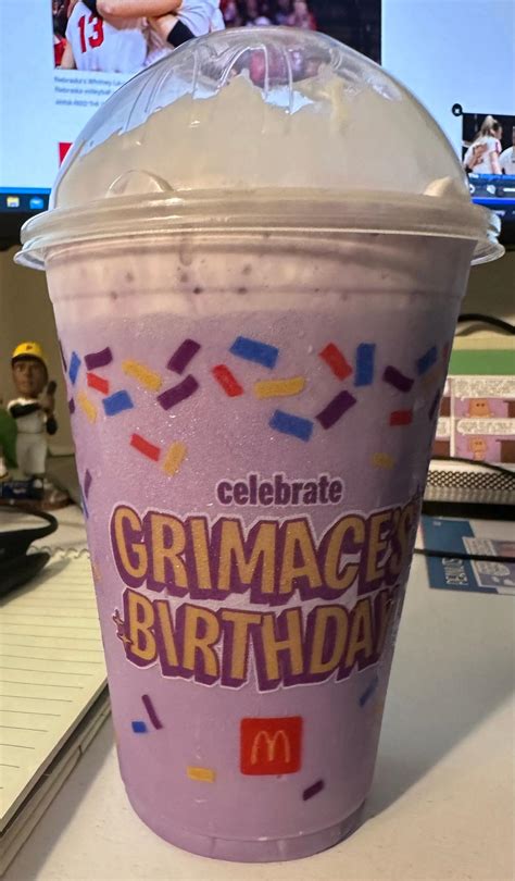 mcdonald s grimace birthday shake has a mysterious flavor but we may have figured it out