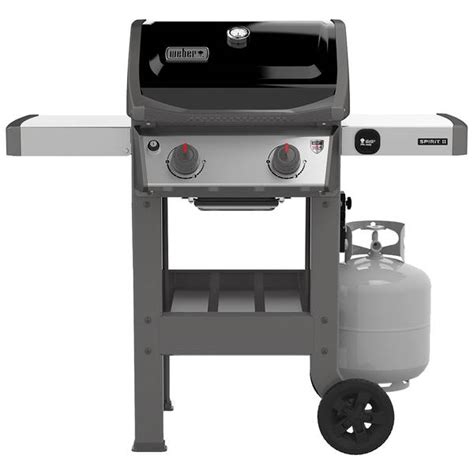 weber spirit ii black e 210 lp 2 burner gas grill 44010001 blain s farm and fleet