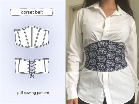 Corset Belt Pattern Sewing Pattern Corset Pattern Pdf Digital Sewing Pattern Corset Underbust