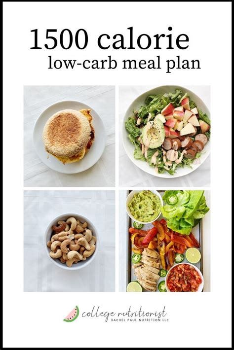 7 Day 1500 Calorie Meal Plan Low Carb And High Protein — The College