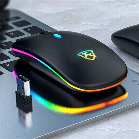 Led Wireless Mouse Cordless Usb Optical 24ghz Mice Pc Computer Games