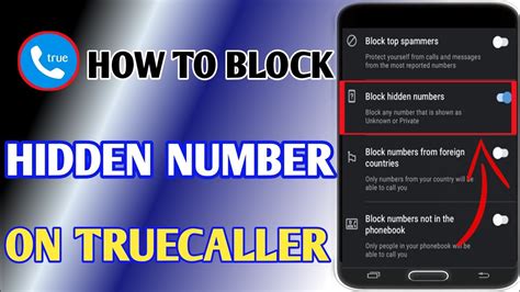 How To Block Hidden Number On Truecaller Caller Truecaller Block