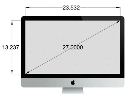 The length in centimeters is equal to the inches multiplied by 2.54. 27" iMac display only dimensions? | MacRumors Forums