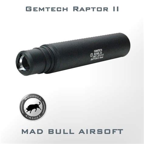 Gemtech Raptor Ii Silencer For M5 Airsoft Club