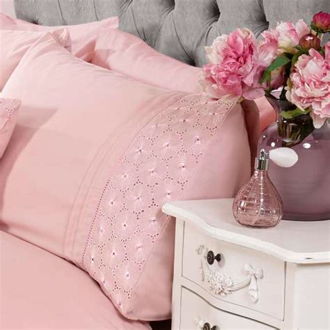 Everdean Floral Blush Pink Duvet Cover And Pillowcase Set Elegant Single Ebay