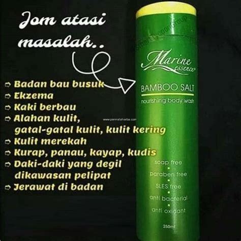 Botanical therapeutic tree essence shampoo & body wash. Marine Essence Bamboo Salt Nourishing Body Wash