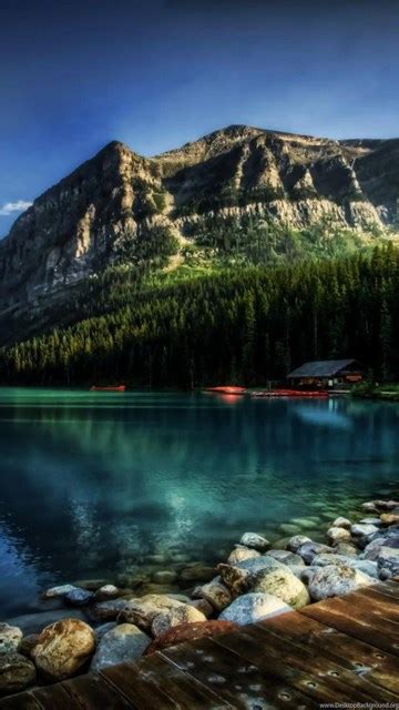 Fantastic Lake Louise In Alberta Canada Hdr Wallpapers Hd Free Hd