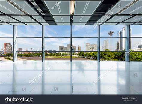 Panoramic Skyline Buildings Glass Window Stock Photo 1357046549