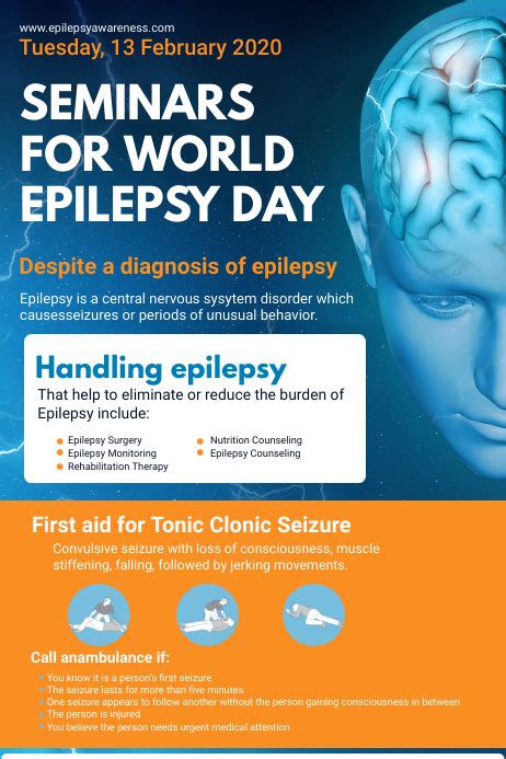 World Epilepsy Day Seminar Invitation Flyer Template Postermywall
