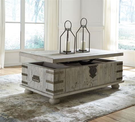 When you purchase a lift top coffee table from ebay, you can add that needed piece to your living area with even more functionality and versatility from a lifted top. Carynhurst - White Wash Gray - Lift Top Cocktail Table ...