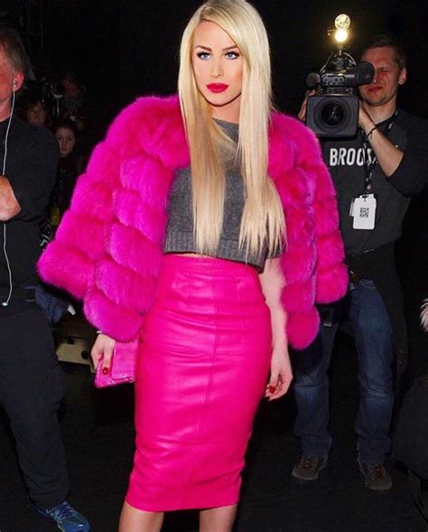 Pin By Kati Marie Wendi On Gigi Gorgeous Pink Fur Pink Outfit Girly Dresses