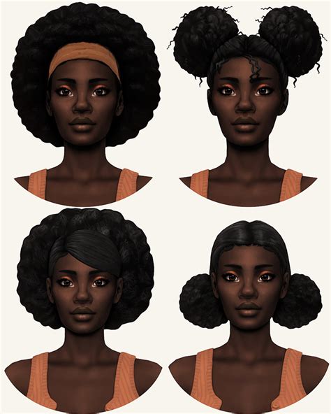Sim Dump No 1 Sims Hair Afro Hair Sims 4 Cc Sims 4 Af