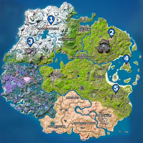 All Exotic Weapon Locations In Fortnite Chapter 3 Season 3 Gamepur