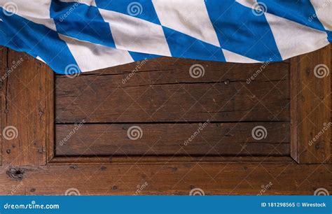 A Bavaria Flag Oktoberfest Blue And White Stock Image Image Of
