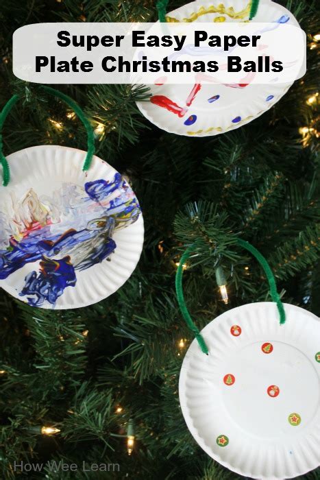 A Simple Paper Plate Christmas Craft For Kids Crafts For 3 Year Olds