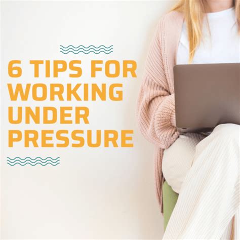 6 Tips To Work Effectively Under Pressure Sf Stress And Anxiety Center