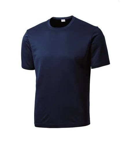 Half Sleeve Plain Round Neck Polyester T Shirt At Rs 150piece In