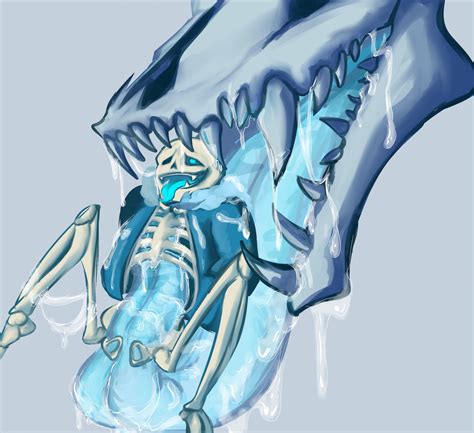 Rule 34 Animated Skeleton Artist Request Blue Background Blue Blush Blue Hoodie Blue Jacket