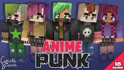 Anime Punk Hd Skin Pack By Cupcakebrianna Minecraft Skin Pack