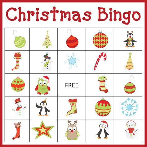 9 Best Printable Christmas Bingo