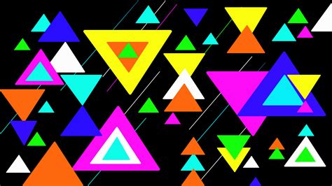 Colorful Triangles 2 Hd Wallpaper Background Image 1920x1080 Id