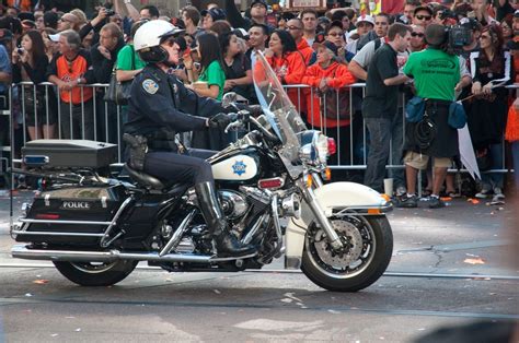 Police Motorcycle In Parade San Francisco Police