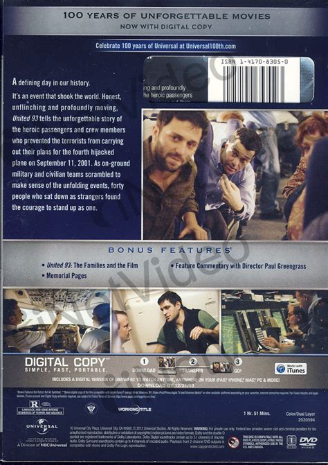 United 93 Widescreen Editionbilingual On Dvd Movie