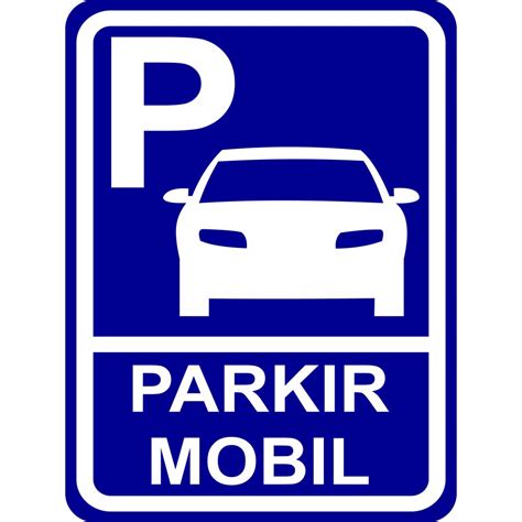 Jual Rambu Parkir Mobil Kotak 45cm X 60cm Plat Alumunium Indonesia