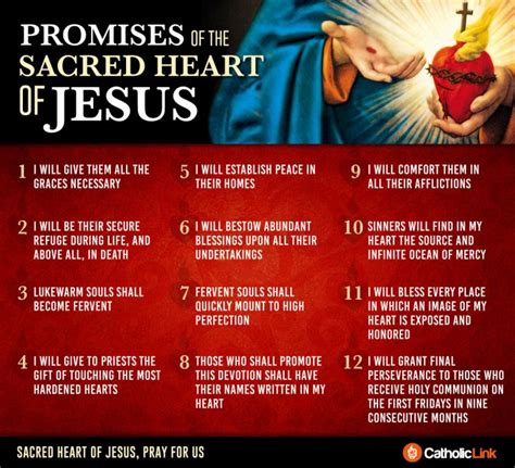 Infographic The 12 Promises Of The Sacred Heart Of Jesus Catholic Link