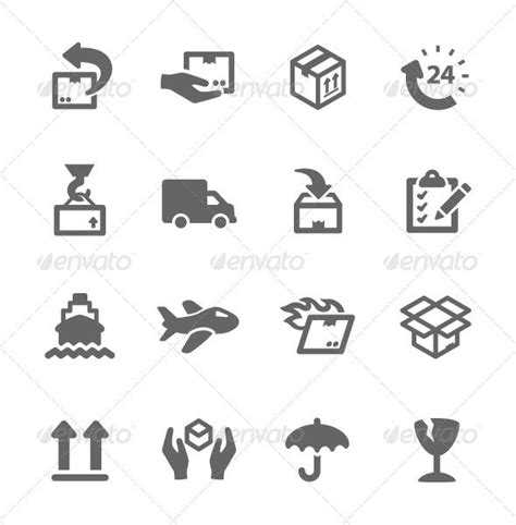 Shipping Icons Icons Graphicriver