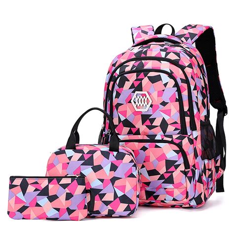 Vbiger 3pcs School Bags For Girls And Boys Primary And Middle School