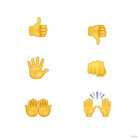 Whatsapp Hand Emoji Vector In Illustrator Svg  Eps Png