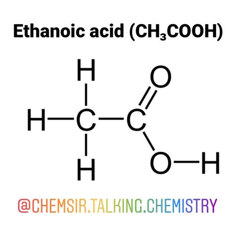 Structural Formula Of Ethanoic Acid