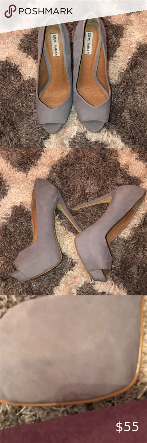 Spotted While Shopping On Poshmark Steve Madden Grey Suede Open Toe