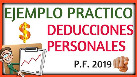 EJEMPLO DEDUCCIONES PERSONALES PARA PERSONAS FÍSICAS DECLARACIÓN ANUAL YouTube