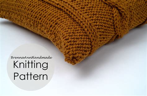 Free Knitting Pattern The Cable Knit Pillow Cover By