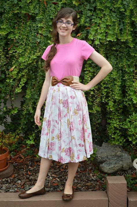 Paige S Pink And Girly Ensemble From Sunday Best And All The Rest So Feminine Modest Outfits