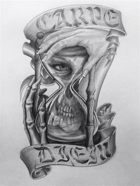 Grim Reaper Hourglass Tattoo Design Best Tattoo Ideas