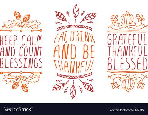 Hand Sketched Typographic Elements Royalty Free Vector Image